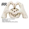 Spooky Gothic Home Ornament Skeleton Heart Hand Sculpture, Halloween Resin Abstract Pumpkin Statue, Horror Party Decoration Shape Finger Gesture Love