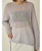 Emi Mohair Loose Knit 13WNT251050 LBLU Women's