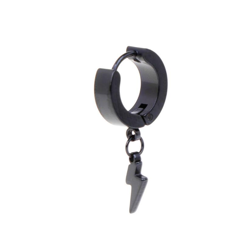 1 шт. Панк Серьги Мода Подвеска-молния Индивидуальность Мужские Женские Мужские Украшения Титановая сталь AVE