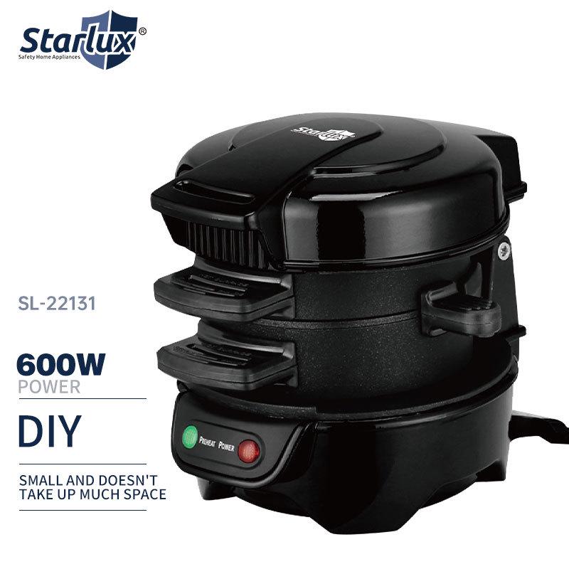 Starlux Breakfast Sandwich and Burger Maker with Egg Fryer and Toaster