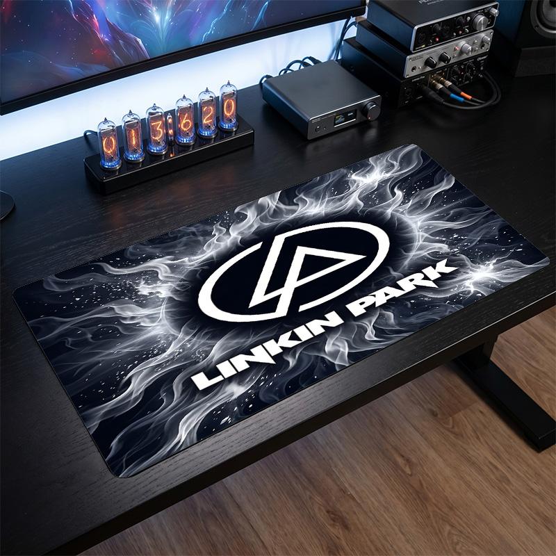 Linkin Park Печать Большой Коврик для Мыши Гладкая Поверхность Анти?Нескользящий настольный коврик для игр, офиса, украшения для ноутбука