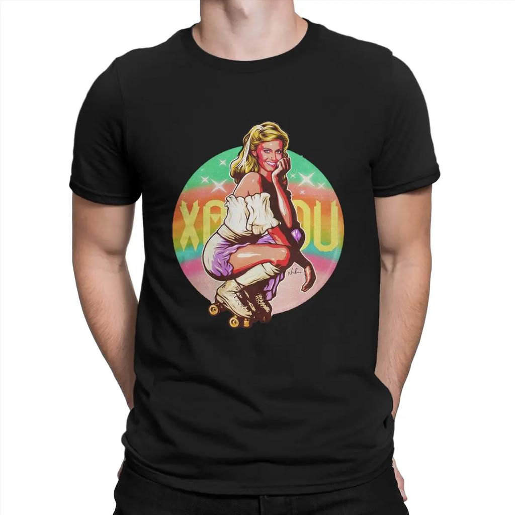 Australian Pop Female Singer Men T Shirt Olivia Newton John Leisure Sleeve Crew Neck T-Shirt  Cotton Gift Idea Clothing