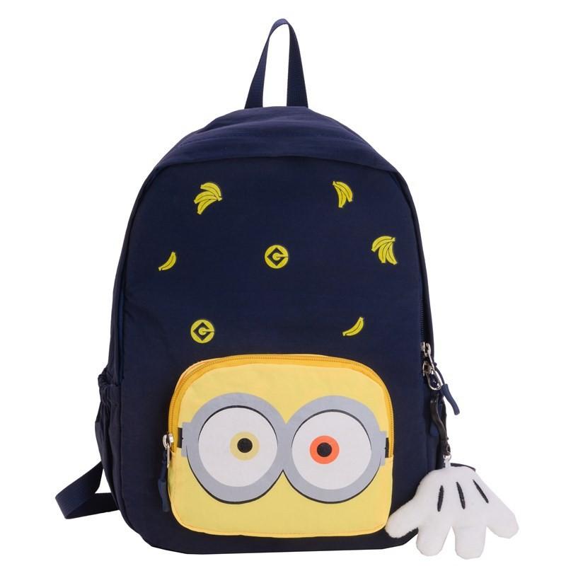 Blue And Delightful Beige Kids Backpack For Toddlers With Spacious Compartment And Trendy Design Elements