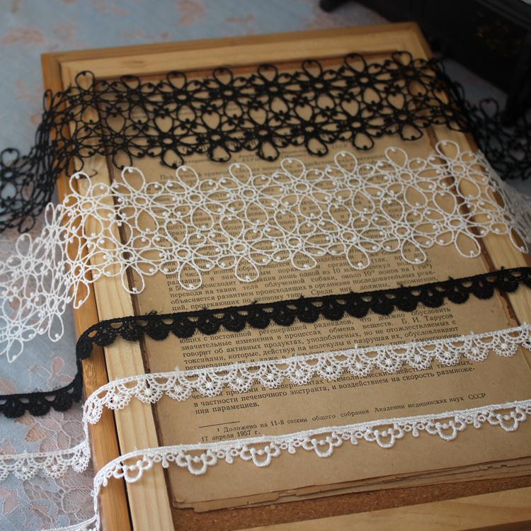 Полая полиэстеровая кружевная тесьма для DIY одежды и аксессуаров для волос