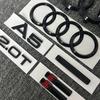 Audi A5 2010-2019 Логотип 4 Кольца ABS Черный Наклейка-Эмблема На Капот Переднюю Решетку Багажника Сзади Автомобиля A5 Знак Quarrto 2.0T Sline Эмблема