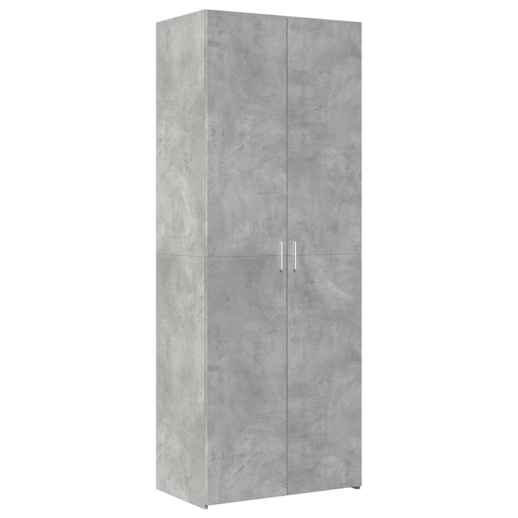 High Cabinet Concrete Grey 70 x 42.5 x 225 cm Particleboard