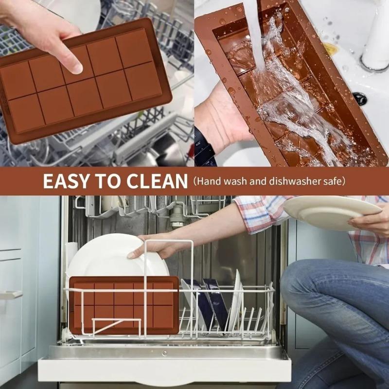 2PCS Dubai Chocolate Mold Silicone Chocolate Bar Mold for Chocolate Bar Pistachio Candy Bar Mold for Filling Chocolate