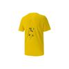 Puma Pokemon Collaboration Series Sprite Pattern Print Round Neck Short Sleeve T-Shirt Men Tops Yellow 537774-98