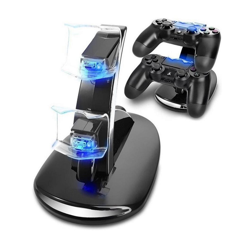VAORLO Зарядное устройство с двумя контроллерами USB для Sony PS4, геймпад, док-станция для быстрой зарядки Playstation 4, зарядка с двойным джойстиком для Juegos De PS4