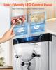 Commercial Hard Ice Cream Machine, 2000W 12-20L per Hour, Countertop Gelato Hard Serve Ice Cream Maker with 6L 304 Stainless Steel Cylinder, Auto