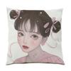 Luxury Home Decor Cushion Cover Cartoon Character Print Office Sofa Pillow Cover