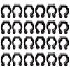 20-Pack Wall Mounted Fishing Rod Holder Billiards Cue Clip Fishing Rod Storage Clips Rod Organizer