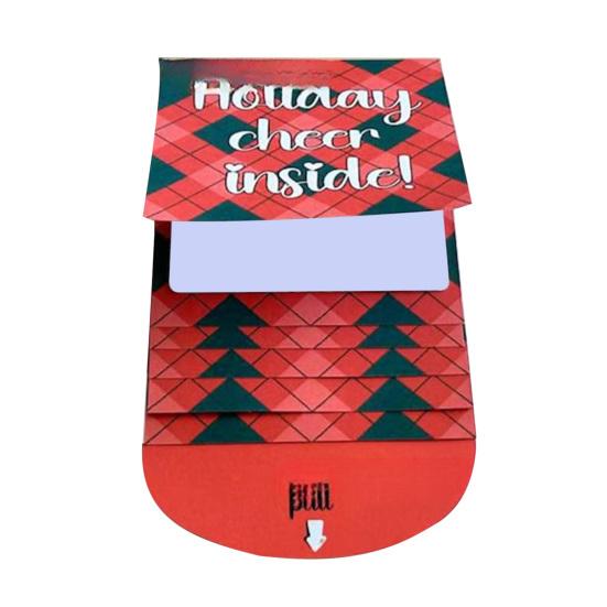 Книжечка подарочных карт на Рождество Ручная работа Счастливого Рождества Книжка подарочных карт Выдвижной дизайн DIY Вау Держатель для карт Памятный подарок на праздник Рождественская вечеринка