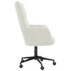 Cream White Velvet Relaxation Armchair