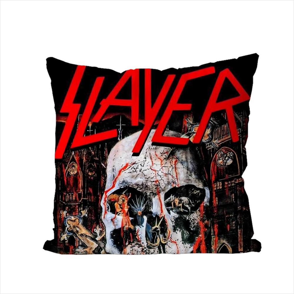 Band SSlayer Pillow Case For Car Sofa Decorative Home Doublesided Print Plush Square Throw Pillow Cushion Cover