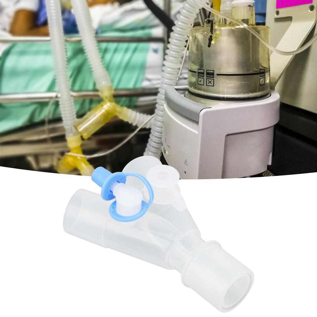 Тройник-коннектор для кислородной трубки 2 отверстия многоразовый легко очищаемый для шланга дыхательного аппарата
