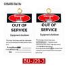 Industrial Safety Shutdown Tag: 'Danger - Do Not Operate' for Maintenance Lockout