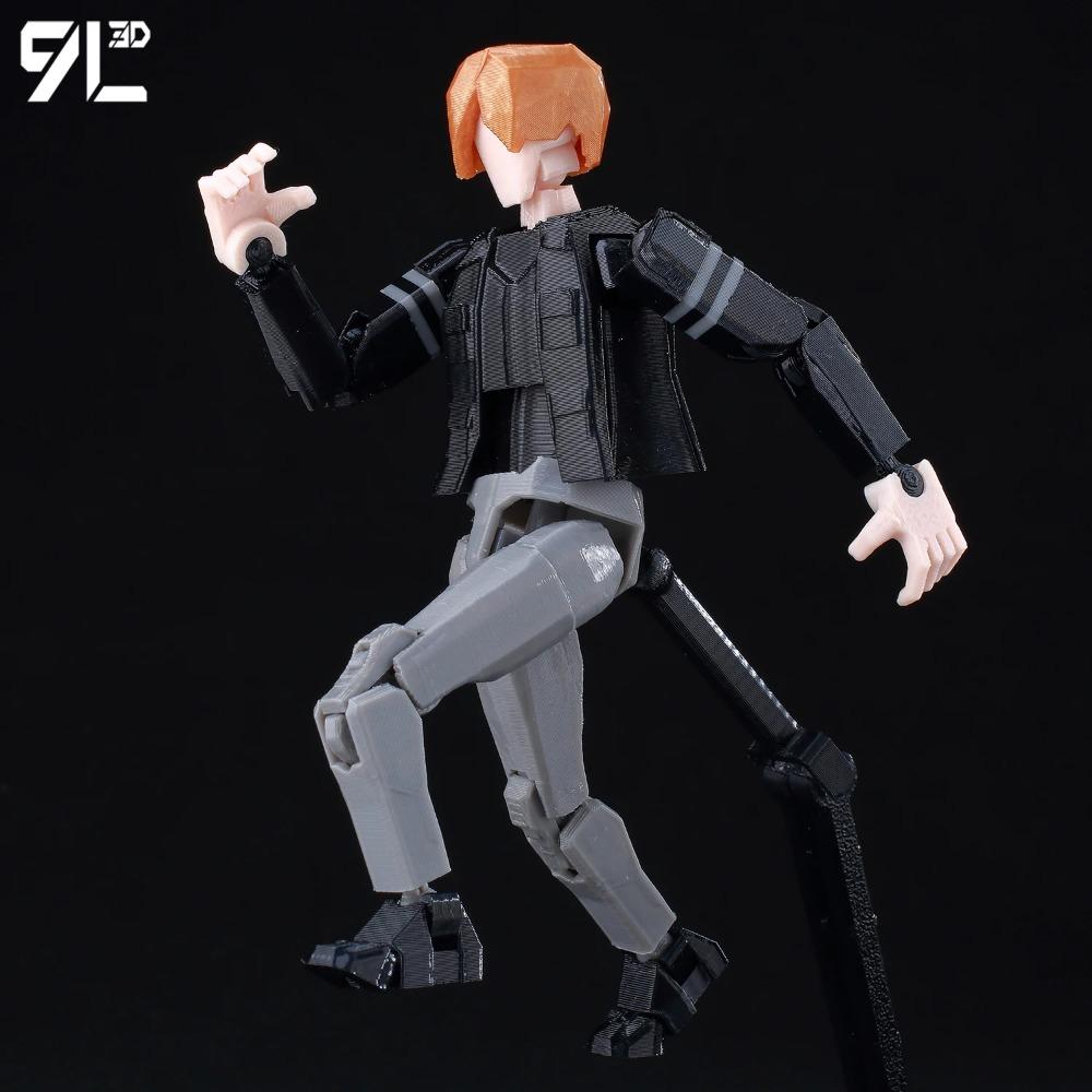 9L3D Titan13 Leon S. Kennedy Action Figure LUCKY13 Multi-Jointed T13 Dummy13 Articulate Movable 3D Printed Collectible Toys