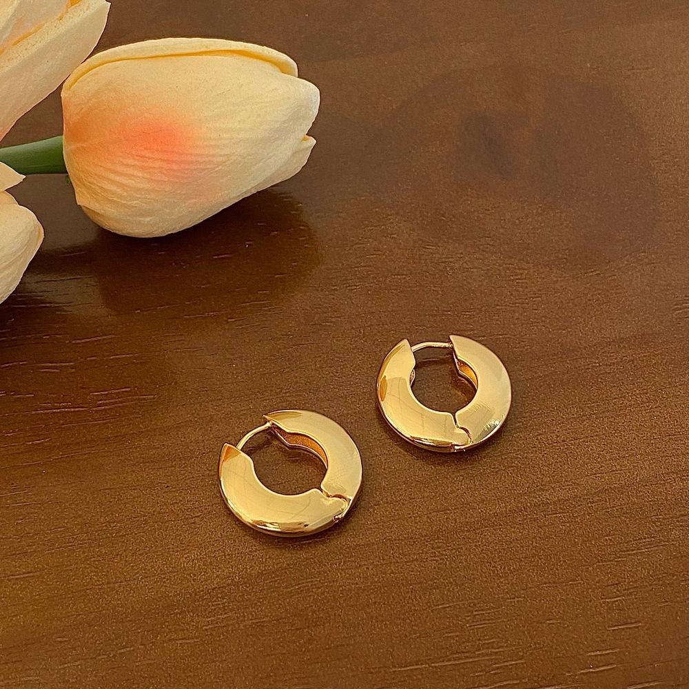 Элегантные геометрические глянцевые серьги-кольца из серебра 925 пробы для женщин и девочек, роскошные новые модные модные ювелирные изделия, подарок для вечеринки