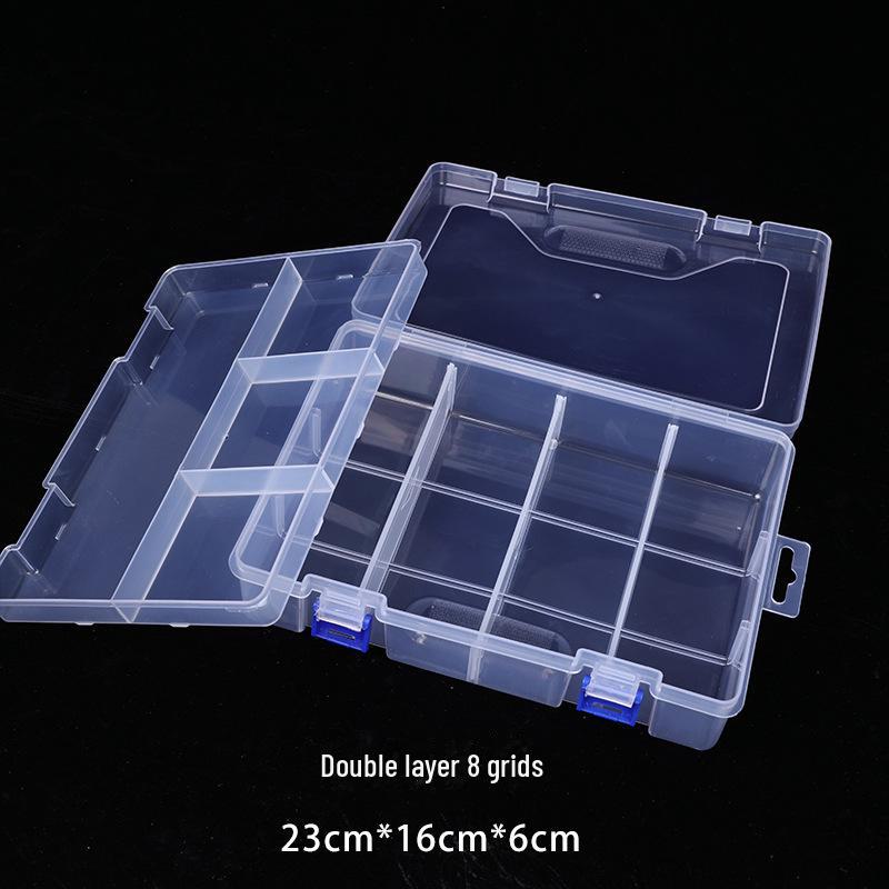 Пластиковая шкатулка для хранения украшений со съемной крышкой для сережек, браслетов и ожерелий