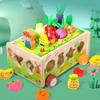 Wooden Animal Paradise Smart Car Toys Children'S Hand-Eye Coordination Promotes Fun Cognitive Toys