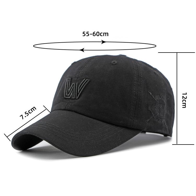 Hat Men's Embroidered Soft Top Cotton Baseball Cap