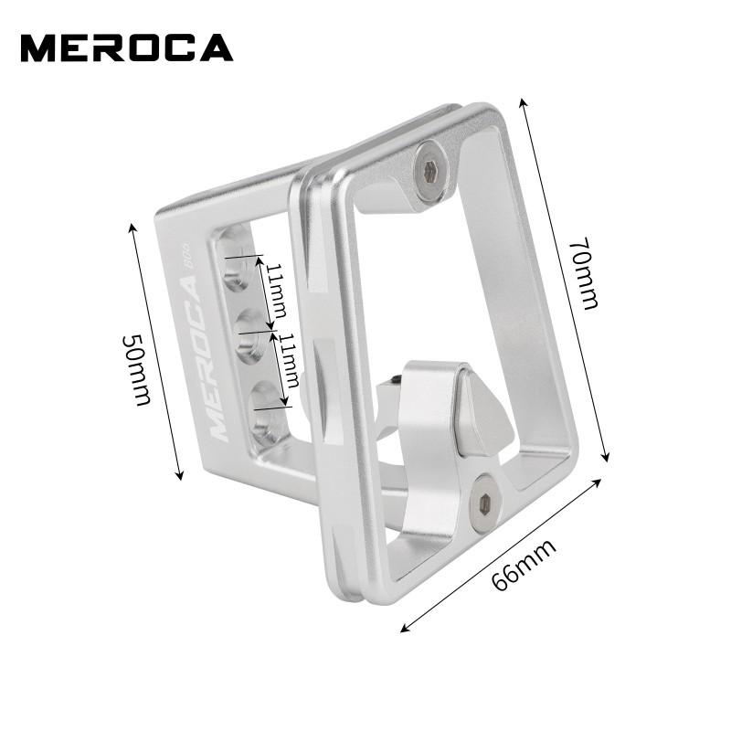 MEROCA Aluminum Front Rack Mount Brompton Folding Bike Three-Hole Nose Design Portable Handle Installation