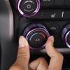 Center Console AC Radio Switch Knob Trim Decor Ring For Dodge RAM 1500 2018+