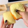Sound Effects Toast Bread Squishy Toy Crunchy Sensory Fidget Toy  for Kids Adults