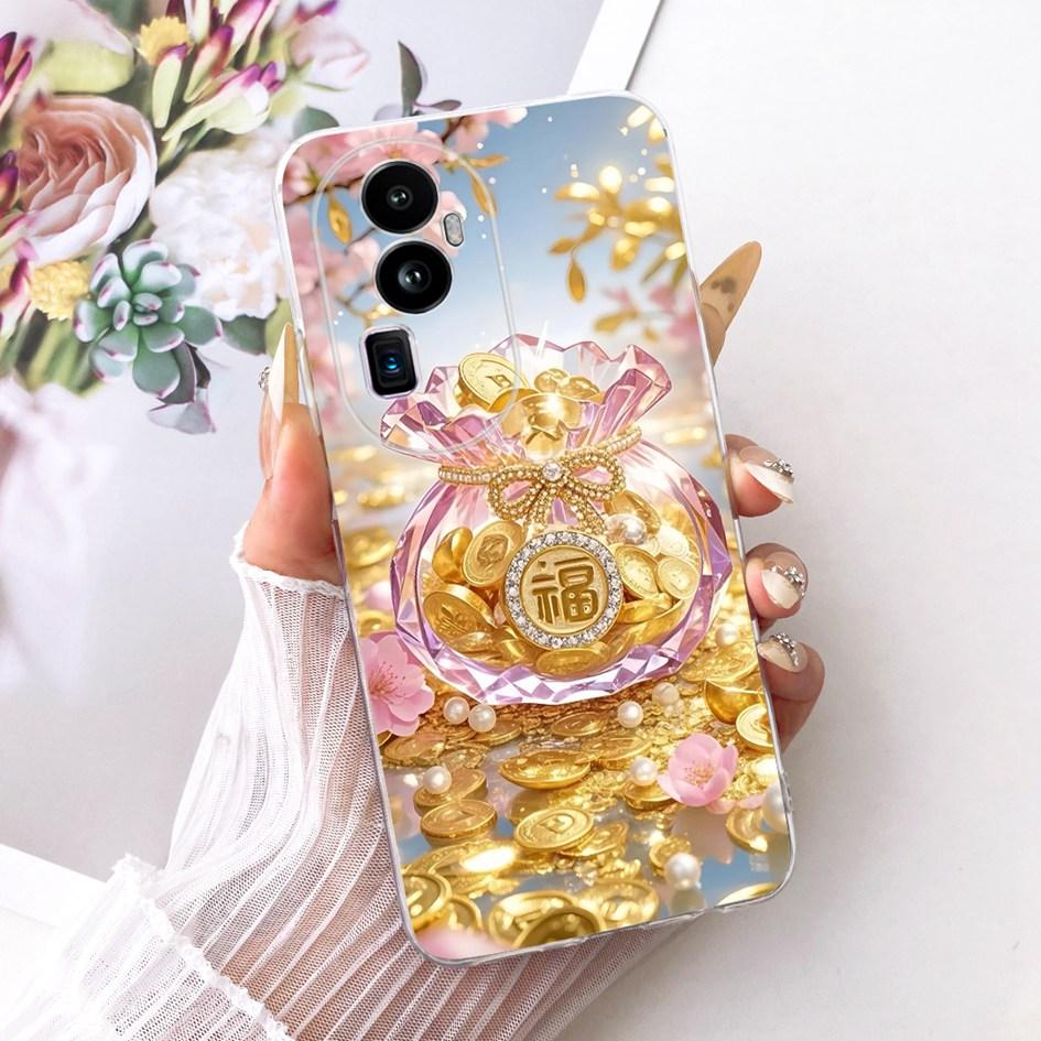 Чехол для OPPO Reno 10 Pro Plus Крутой Мультяшный Дракон Задняя Крышка Мягкий Силиконовый Чехол для Телефона Для OPPO Reno 10 Pro+ Reno10 5G Защита