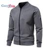Cozy Up New Spring Mens Stand Collar Jacket Fashion Slim Fit Baseball Outerwear Men Solid Casual Zipper Autumn Jackets Coat Man Clothing