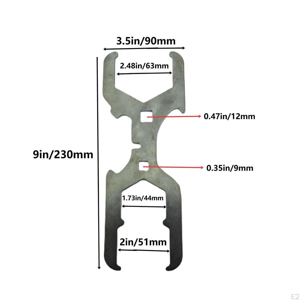 Ключ для корзинчатого фильтра 1-3/4 2 дюйма 2-1/2 гайки Инструмент для сантехники ванной комнаты для установки или