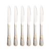 6Pcs Mirror Polished 18/10 Stainless Steel Tableware Flatware Set Dinner Knife Fork Spoon Tea Spoon Dinnerware Silverware Kitchen Utensils