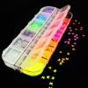 Флуоресцентные 3D наклейки для дизайна ногтей