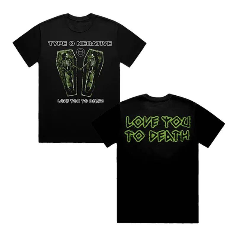 Gothic Metal Dark Rock Tops Type O Negative Band Print Tees Casual Loose TShirt Unisexs and Womens Rock Brand Top Unisex