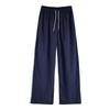 Two-bar Drawstring Casual Pants Wide-leg Pants for Women In Summer Loose Quick-drying Sports Pants Wide-leg Length