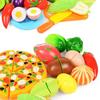 Ролевая игра Образовательный подарок Игрушка для малыша Набор продуктов для игры в магазин Фрукты Овощи Кухонный игровой набор в подарок ребенку Игра-конструктор