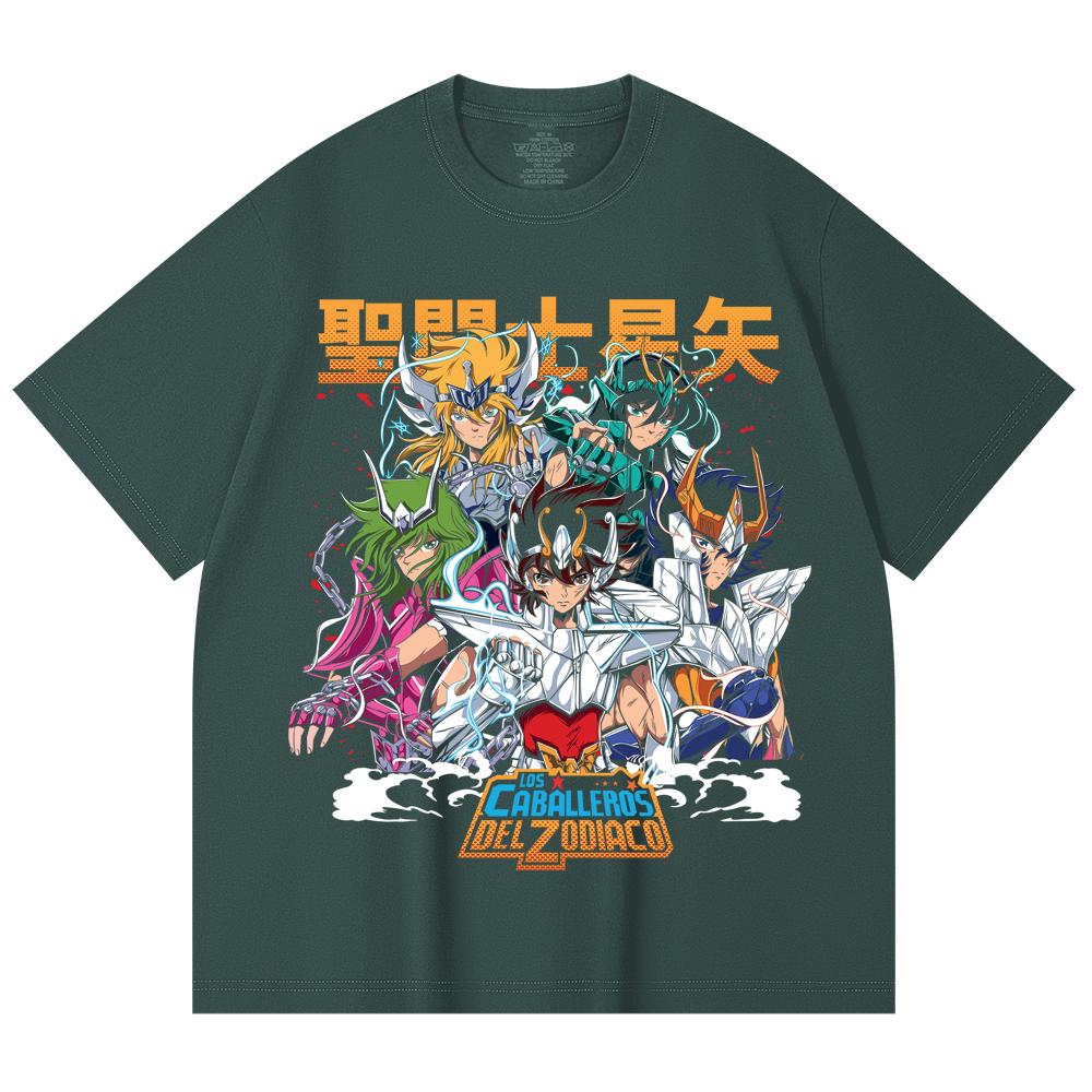 Унисекс футболка из 100% хлопка плотностью 230 г/м² с принтом Saint Seiya V1