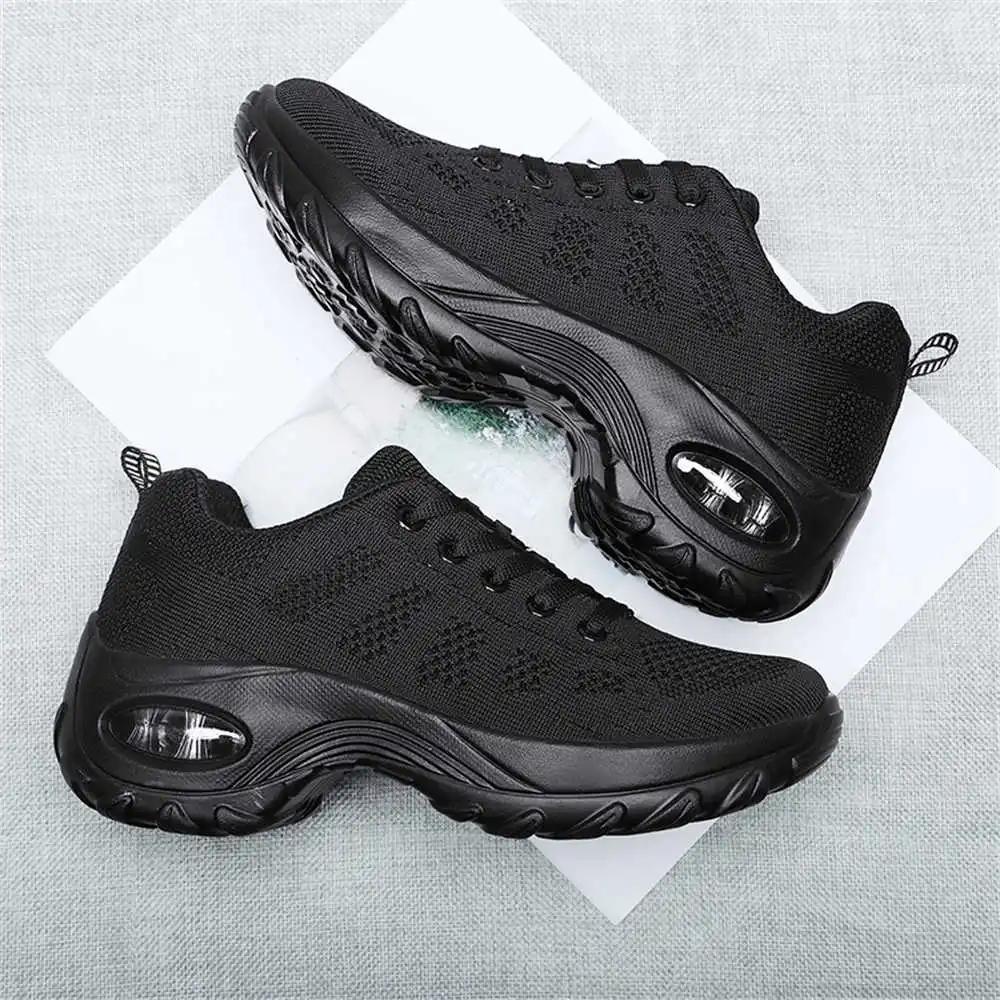 Пружинный амортизатор Упражнения Ходьба Женские кроссовки Черные Туфли в китайском стиле Спорт Импортные Спортивные Пи Цена Сабо Дешево