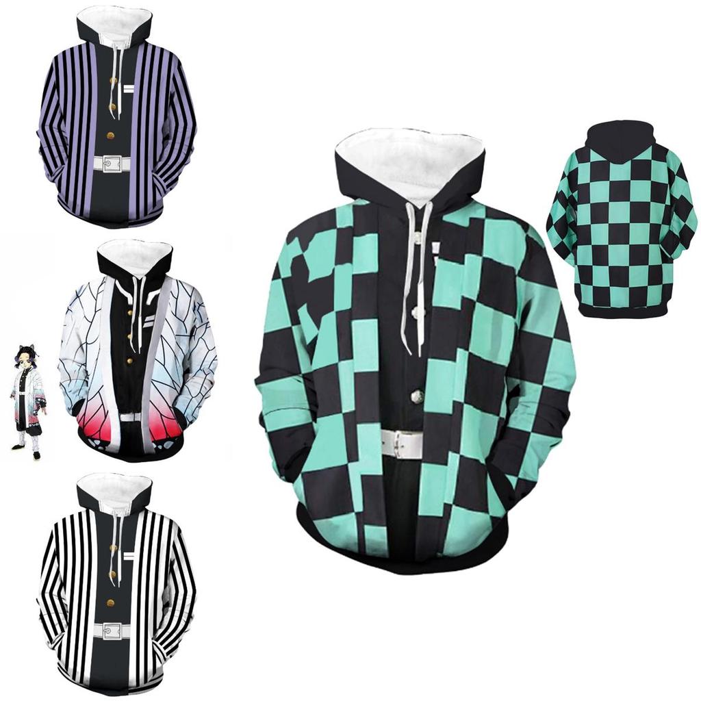 Худи 3D Slayer Kimetsu No Yaiba из удобного мягкого материала**