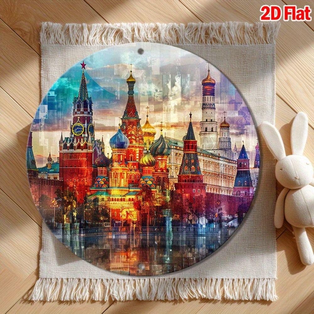 2D Плоское Подвесное Металлическое Украшение, Расписанная Вручную Настенная Табличка