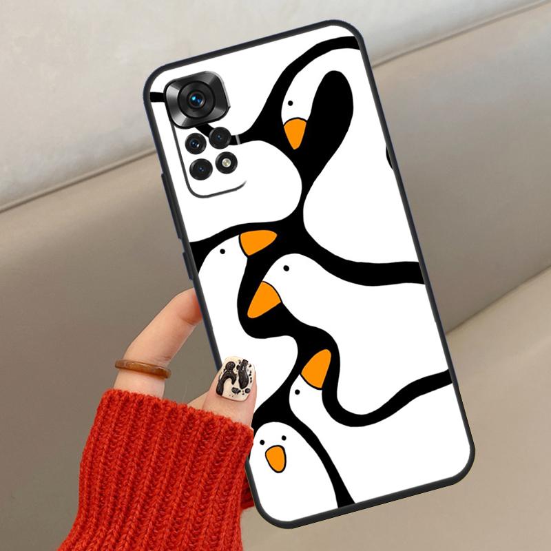 Мультяшный Милый Чехол Гусь Утка Для Xiaomi Redmi Note 13 12 11 10 14 15 Pro Plus Чехол Для Redmi 15C 14C 10C 12C 13C 15
