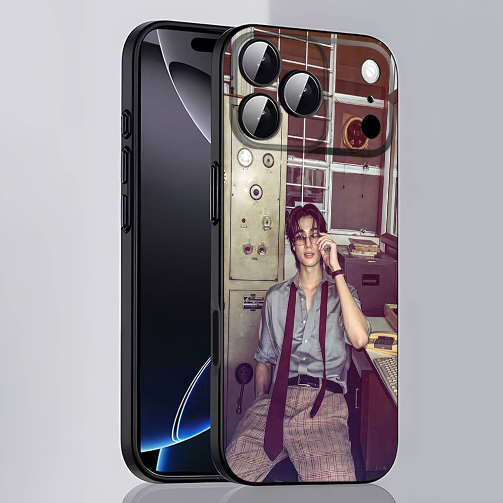 Чехол для телефона P-Phuwin A-Actor Tangsakyuen Для iPhone 17,16,15,14,13,12,11,Pro,Max,Plus,E,SE4,Air,Mini Черный Чехол