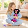 Realistic Reborn Doll African American Vinyl Body Soft Touch Doll with Curly Hair and Fashion Outfit for Kids Collectible Toy Gift
