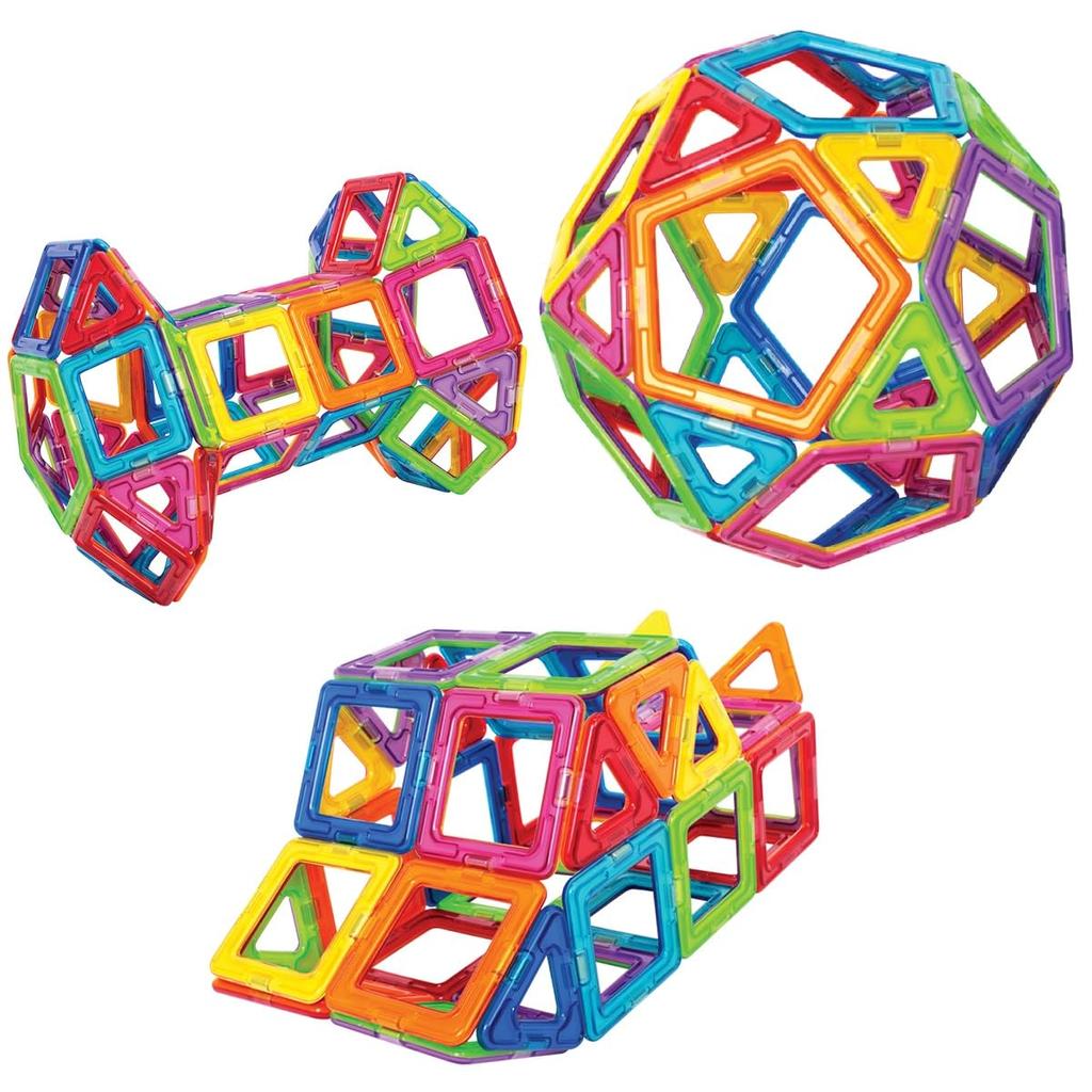 BorneLund MAGFORMERS Базовый набор развивающих игрушек для детей от 3 лет Магнитный блок MF701007J [62 предмета]
