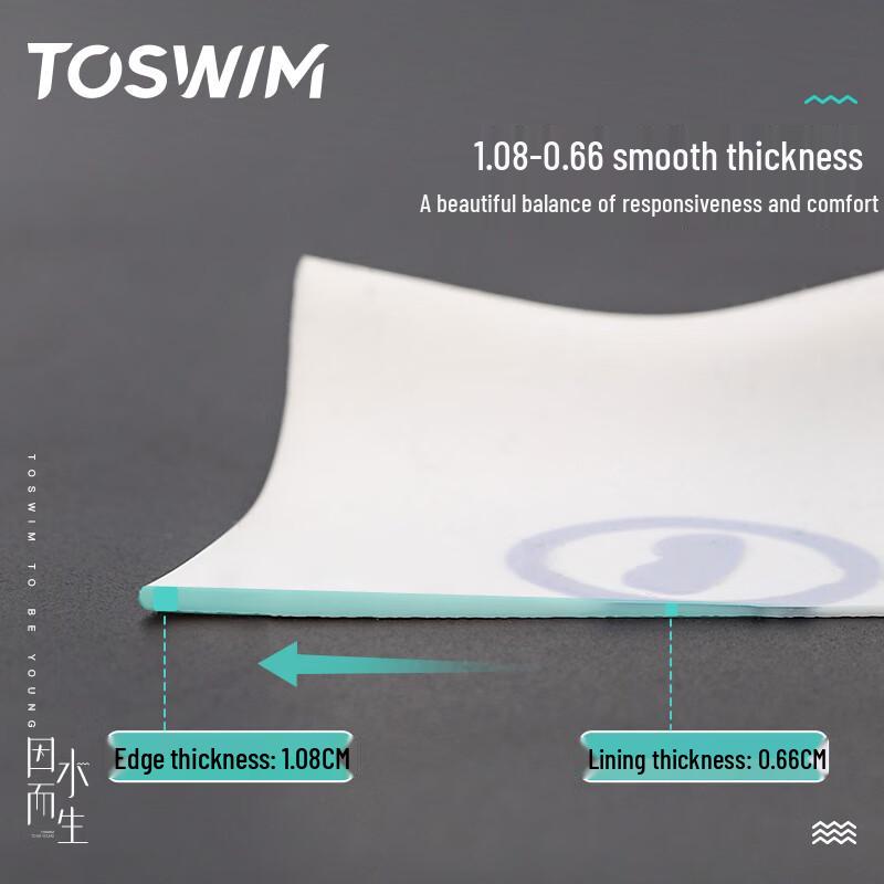 Силиконовая шапочка для плавания TOSWIM с принтом