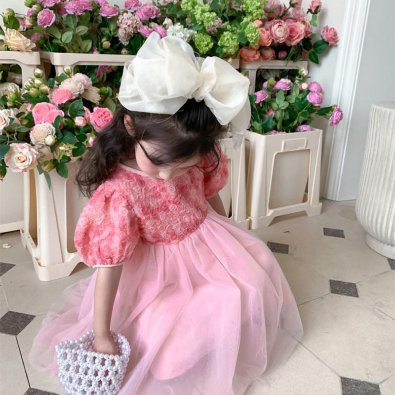 Детское длинное платье для девочек, милое летнее платье принцессы
