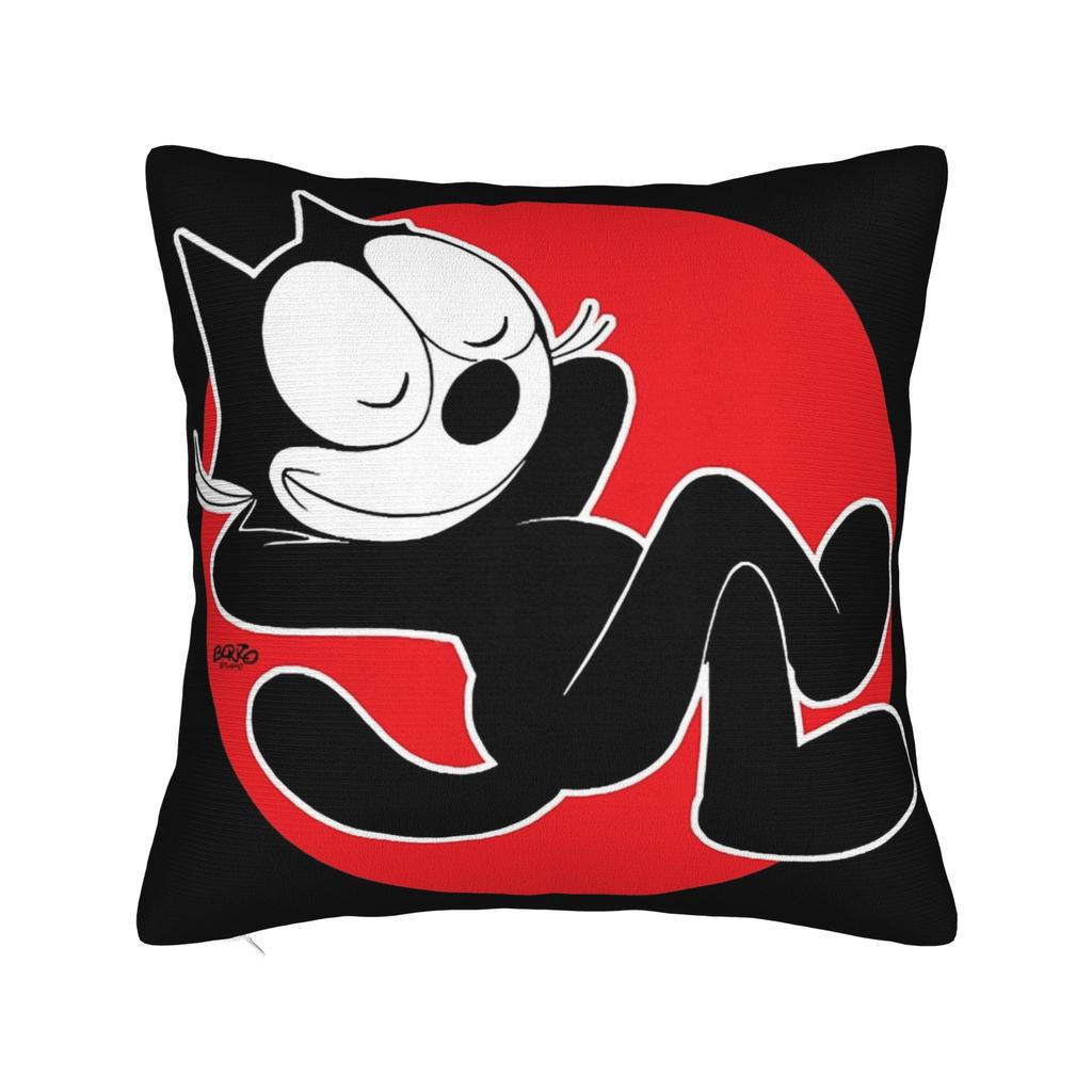 Felix The Cat Laughing Pillowcases Merchandise Soft Cushion Cover Decoration Pillow Case Cover Home Multi Size