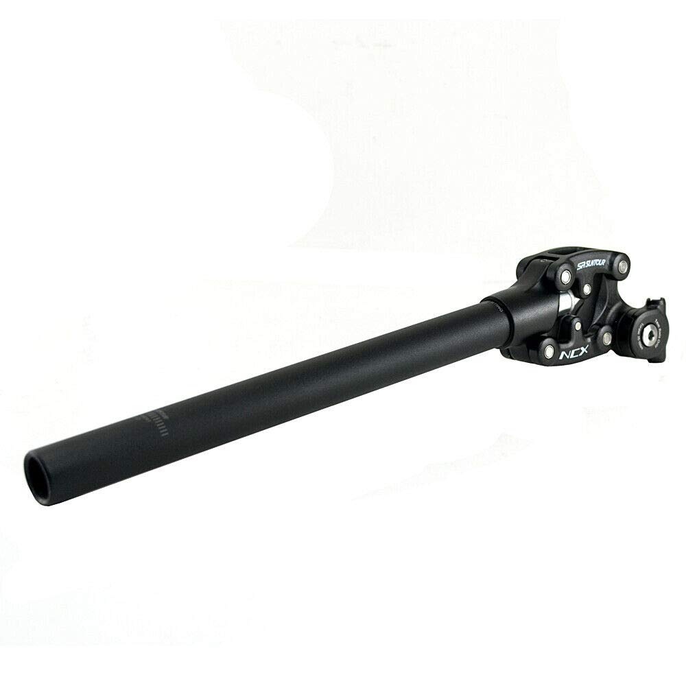 SR SUNTOUR SP12 NCX Suspension Seat Post with Protective Cover VK1919 31.6X350mm,Black,