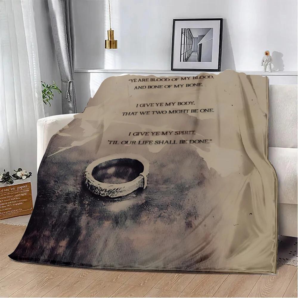 OUTLANDER TV Jamie Fraser Sassenach Dragonfly Printed Blanket Picnic Blanket Warm Soft and Comfortable Home Travel Birthday Gift